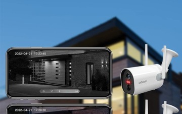 Kamera Zewnętrzna Solarna Bezprzewodowa WiFi FULL HD 2K 3MPx 4x Zoom 32GB