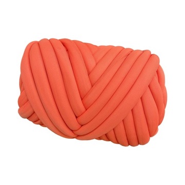 Chunky Yarn Gruba przędza do szydełkowania Ręcznie pomarańczowa