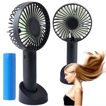 WENTYLATOR MINI WIATRAK WIATRACZEK PRZENOŚNY MOBILNY KIESZONKOWY RĘCZNY USB