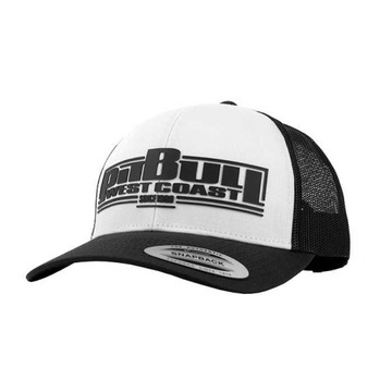 Czapka Pit Bull Snapback Classic Trucker Boxing '23 Biała/Czarna