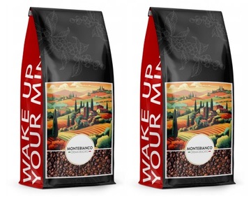 Kawa ziarnista Monte Bianco Crema Delicato 2x1kg