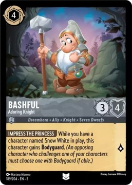 Disney Lorcana 5SSK #189 Bashful - Adoring Knight
