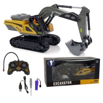 Bagr na dálkové ovládání, velký Rc buldozer, světlo, zvuk, bagr, nabíječka