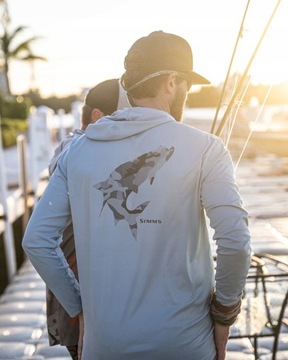 SIMMS Солнцезащитные толстовки с капюшоном для морской рыбалки XS - 5XL