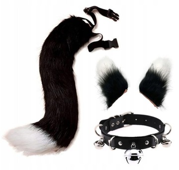 Wilcze Uszy Ogon Zestaw Cosplay Furry na