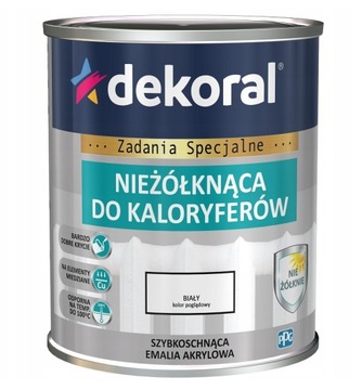 Dekoral EMALIA DO KALORYFERÓW 0,75L Biała