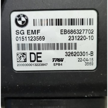 BMW X3 F25 15r 2.0d modul Bedienteil elektrische Parkbremse | thumb 1