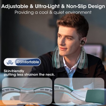 ШЕЙНЫЙ ВЕНТИЛЯТОР 4 TURBO 2400 МАч ПОРТАТИВНЫЙ