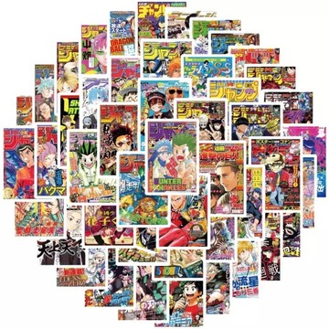 ANIME NAKLEJKI ZESTAW STICKERSBOMB MIX WLEPY 50szt
