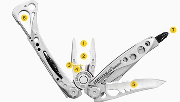 Мультитул Leatherman Skeletool Black Topo — ограниченная версия 832755