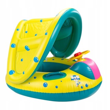 НАДУВНОЕ КОЛЕСО ДЕТСКОЕ С РУЛЕМ И КОЗЫРЕКОМ