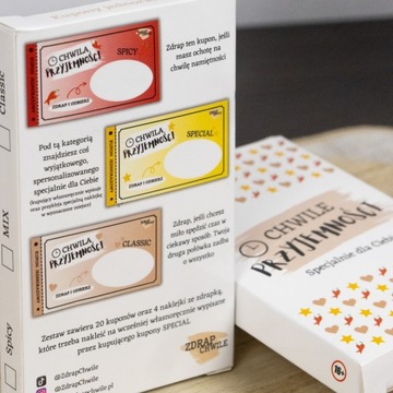 Подарок на годовщину — Любовные купоны — 20 скретч-карт — Моменты удовольствия