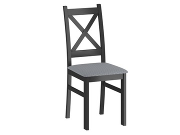 krzeslo kuchenne czarne drewniane FURNITEX LOFT do KUCHNI Tkanina