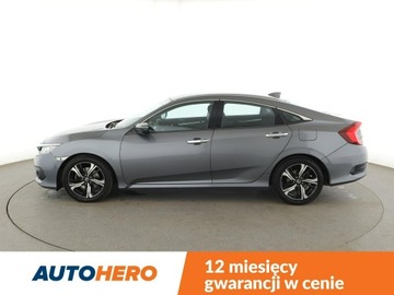 Honda Civic X Sedan 4d 1.5 VTEC Turbo 182KM 2017 Honda Civic automat LED navi klima auto kamera i, zdjęcie 1