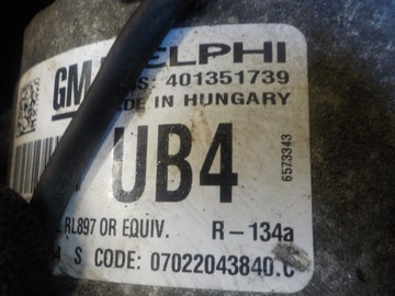 ASTRA J ZAFIRA B 1.6 16V 13R 115KM A16XER KOMPRESOR KLIMATIZACE 13335254