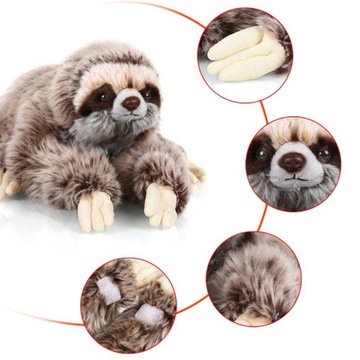 ПЛЮШЕВАЯ ИГРУШКА SLOTHY ИЗ ПП ХЛОПКА НА ЛИПУЧКЕ 35 СМ
