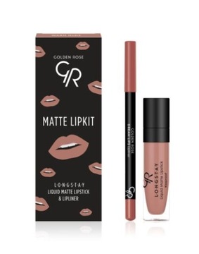 Matte Lipkit – Zestaw do makijażu ust Golden Rose