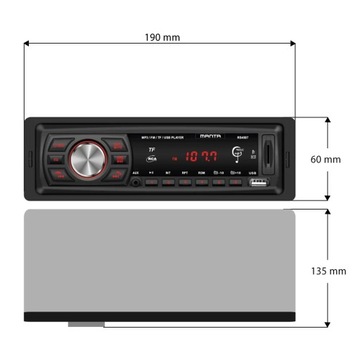 Автомобильная магнитола, головное устройство Bluetooth, 1 DIN, микрофон, SD USB, AUX MP3