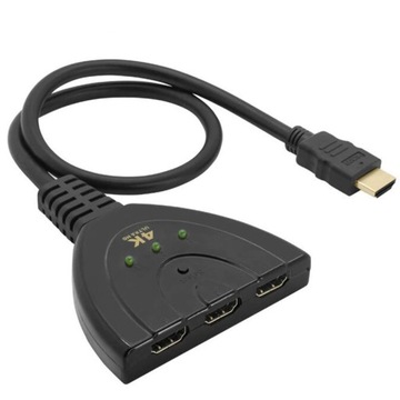 SWITCH PRZEŁĄCZNIK HDMI 3w1 FULL HD 4K ROZDZIELACZ