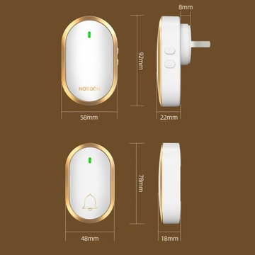 БЕСПРОВОДНОЙ ВОДОНЕПРОНИЦАЕМЫЙ ДОМАШНИЙ ДВЕРНОЙ ЗВОНОК 300М