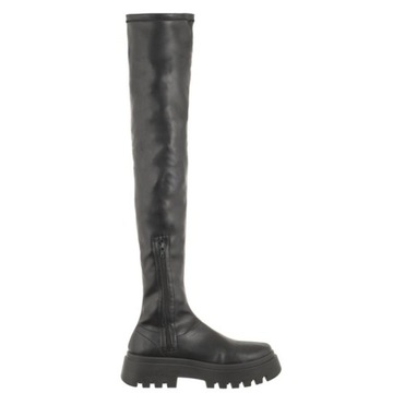 Buty Kozaki Muszkieterki Damskie Altercore Tavon Black Czarne