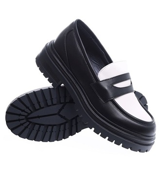 Лоферы, мокасины черные, мокасины женские, размер 38.