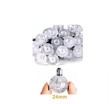 СВЕТОДИОДНАЯ ГИРЛАНДНАЯ ЦЕПЬ 50 ШАРИКОВ РАЗНОЦВЕТНЫХ СОЛНЕЧНЫХ СВЕТОВ