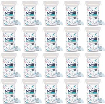 Kindii Pure Płatki Bawełniane dla Dzieci 20x60szt