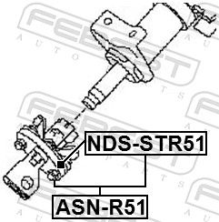 FEBEST NDS-STR51 LÍMEC SLOUPEC VOLANT