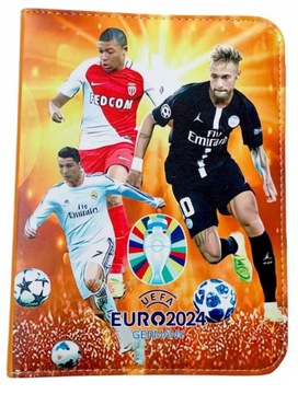 Папка-переплет для футбольных карточек: 400 шт. + 10 бесплатных золотых карточек Евро-2024