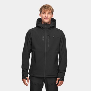 Kurtka męska softshell Alpinus ASO czarna softshell Membrana Hydrotex XL