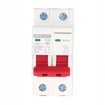 Wyłącznik nadprądowy PV 2P 40A 1000V DC