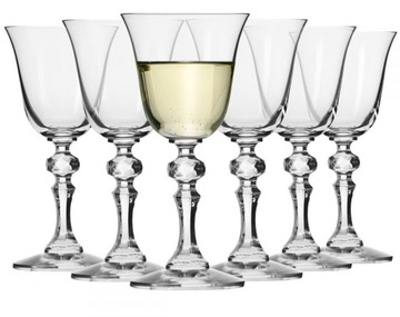 KIELISZKI DO WINA BIAŁEGO KRISTA 6x150ml KROSNO