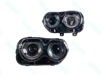 REFLEKTOR LAMPY XENON KOMPLET DODGE CHALLENGER 2015-2024
