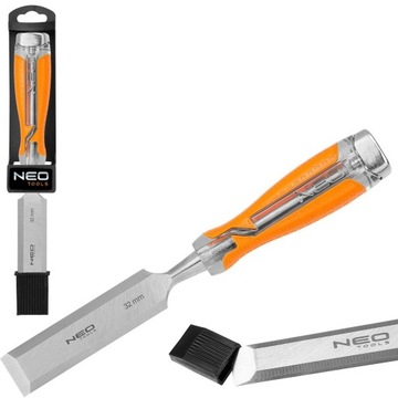 NEO 37-932 ДОЛОТО 32 ММ CRV ДВУХКОМПОНЕНТНАЯ РУКОЯТКА