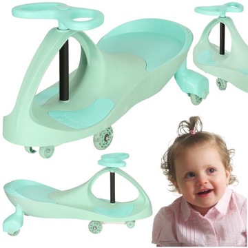 ГРАВИТАЦИОННАЯ ПОЕЗДКА НА СВЕТЯЩИХСЯ КОЛЕСАХ LED PUSH RIDE ДЛЯ ДЕТЕЙ + ДРОТИК