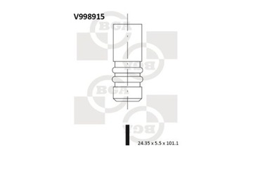 BGA V998915 VENTIL VÝFUKOVÝ