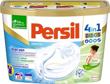 CHEMIA Z NIEMIEC Persil Sensitive 4 w 1 Kapsułki do Prania 16 szt.DE