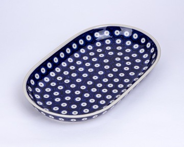 Półmisek owalny 70a Manufaktura w Bolesławcu p099 ceramika 28 cm