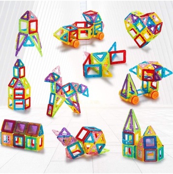 НАБОР БОЛЬШИХ МАГНИТНЫХ КОНСТРУКЦИОННЫХ БЛОКОВ 3D МАГНИТНАЯ ПЛИТКА ПАНЕЛИ 45