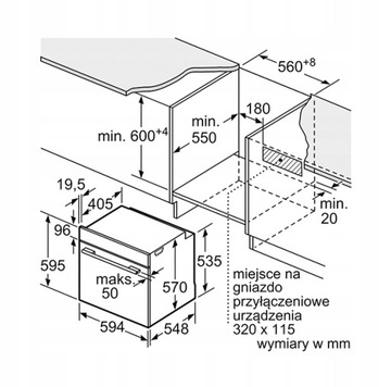 BOSCH HBA534EB0 + BFL550MB0 встраиваемый комплект для бытовой техники Черный