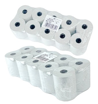 ROLKI TERMICZNE DO KASY FISKALNEJ 57x30m 10szt