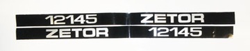 Znak Zetor 12145 zestaw naklejek