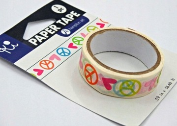 DEKORACYJNA TAŚMA SAMOPRZYLEPNA PAPIEROWA OZDOBNA