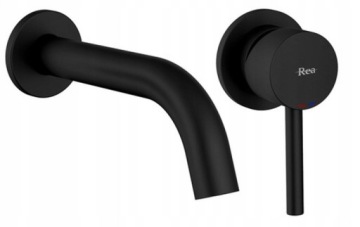 LUNGO СКРЫТАЯ РАКОВИНА FATTER, MAT BLACK REA