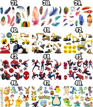 TATUAŻE ZMYWALNE WODNE DLA DZIECI DZIECIĘCE POKEMON WZORY SUPER JAKOŚĆ