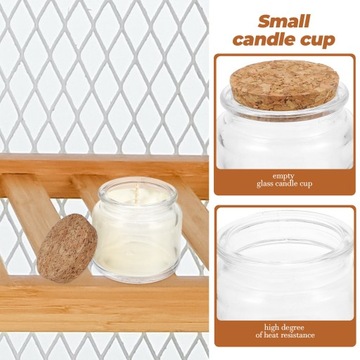 Szklane Butelki Mini Świeczki Malutkie Słoiczki