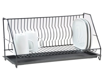 Suszarka Do Naczyń OCIEKACZ DWUPOZIOMOWA OSĄCZARKA WISZĄCA - CZARNA