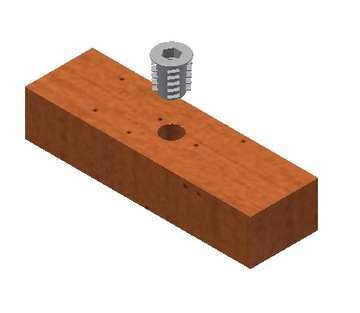 Головка 100 x M8 x 25, шуруп с двухрезьбовой резьбой.