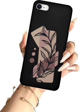 ETUI MATOWE MAT CASE NA APPLE IPHONE SE (2020) TELEFON WZORY KWIATY